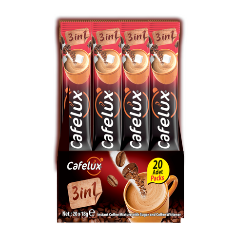 Cafelux 3in1 Coffee - Display Box